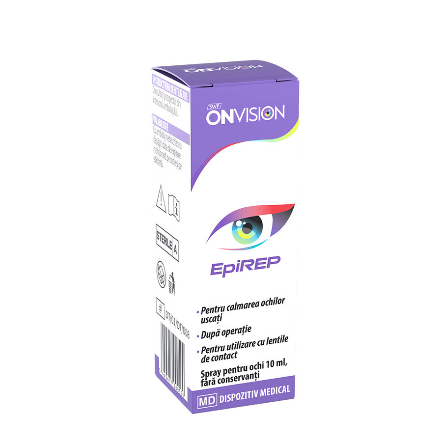 Onvision Epirep Verzachtende Oogspray, 10 ml, Sun Wave Pharma