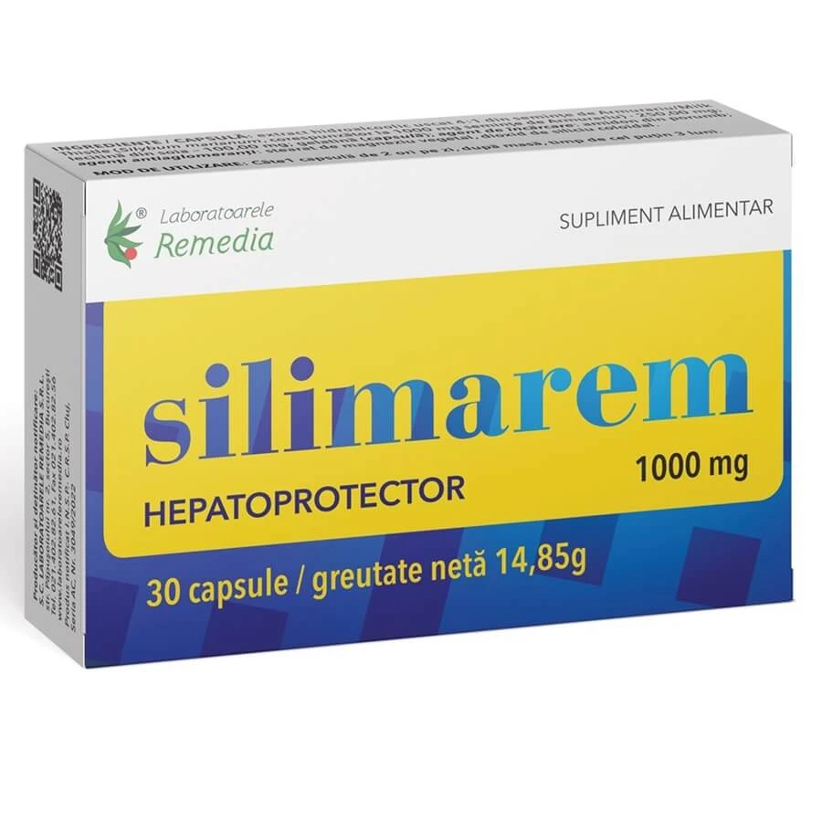 Silimarem, 1000mg, 30 capsules, Remedia