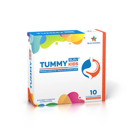 Tummy Bleu Kids Spijsverteringsstelsel Supplement met Inuline, 10 zakjes, Bleu Pharma