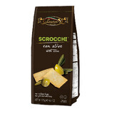 Knabbergebäck Scrocchi Grüne Oliven, 175 g, Laurieri