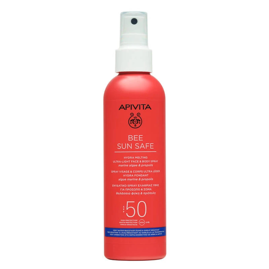 Face and body sun protection spray SP50, 200 ml, Bee Sun Safe Apivita