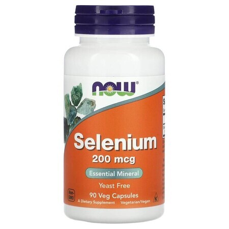 Selenium, 200 mcg, 90 vegetarische capsules, Now Foods