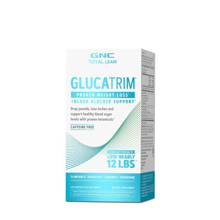 Geavanceerde formule voor gewichtsverlies GlucaTrim Total Lean, 120 capsules, GNC