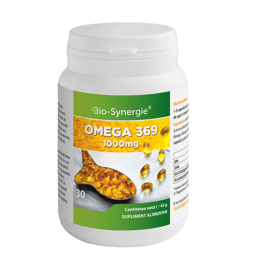 Omega 369, 1000 mg, 30 capsules, Bio Synergie