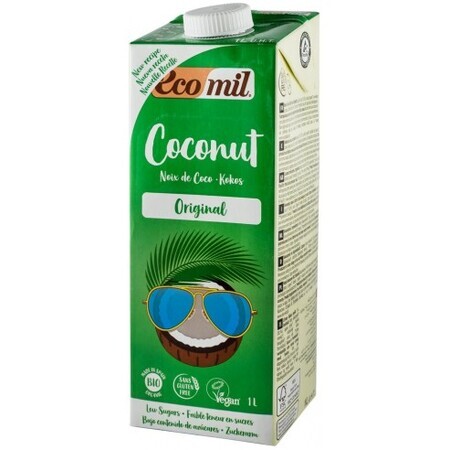 Organic organic coconut vegetable drink sweetened with agave, 1 L, Ecomil