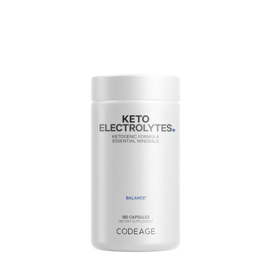 Codeage Keto Electrolytes, Electrolytes pour le régime Keto, 180 Cps