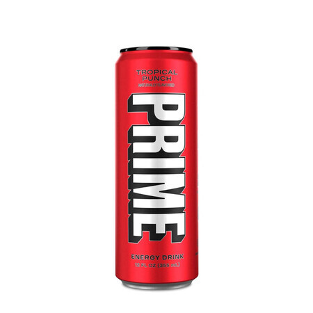 Prime By Logan Paul X Ksi Energy Drink Usa, Energie- und Rehydrationsgetränk mit Tropical Punch-Geschmack, 355 ml