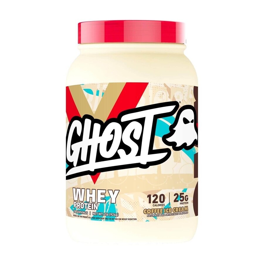 Ghost wei-eiwit, wei-eiwit met koffie-ijssmaak, 924 G