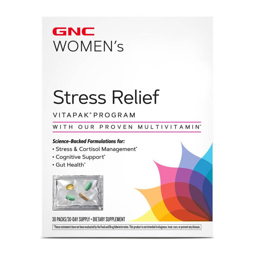 Gnc Women's Vitapak Stress Relief , Program Pentru Reducerea Stresului, 30 Pachetele