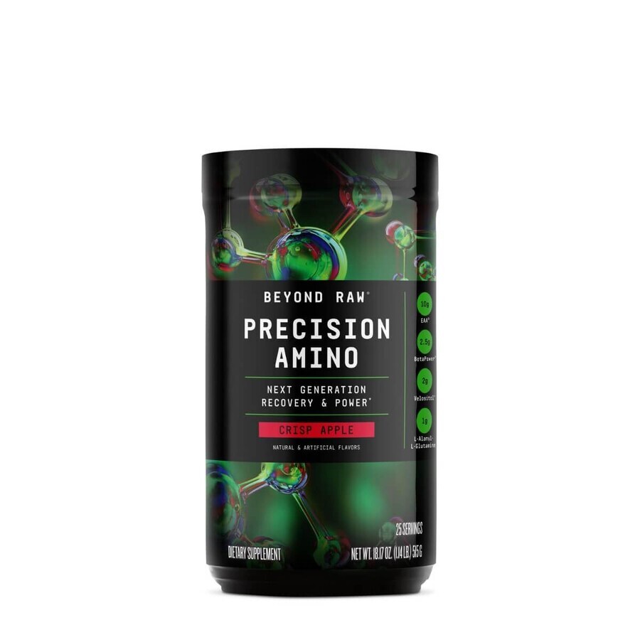 Gnc Beyond Raw Precision Precision Amino, Apple Flavored Amino Acids, 515 G