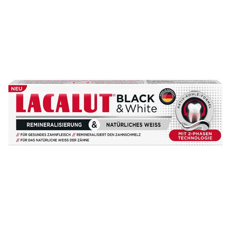 Lacalut pasta dentífrica blanco y negro