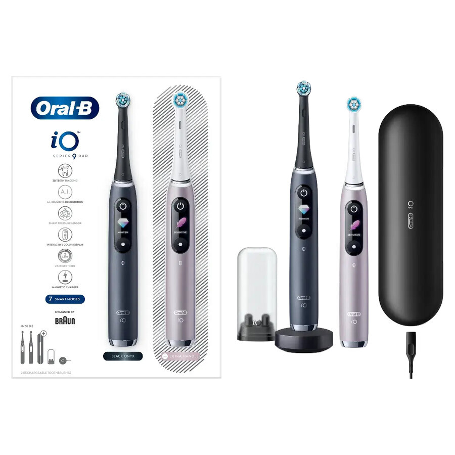 Elektrische tandenborstel Oral B iO Series 9 Duo Black&Rose