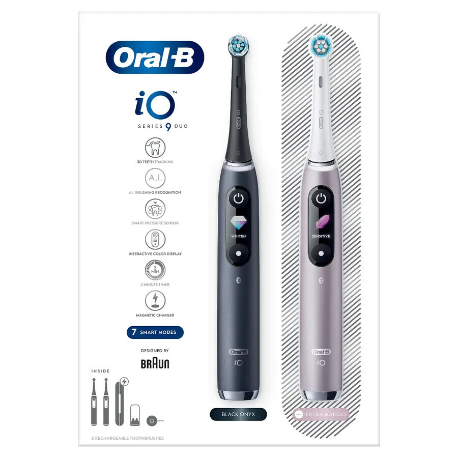 Elektrische tandenborstel Oral B iO Series 9 Duo Black&Rose