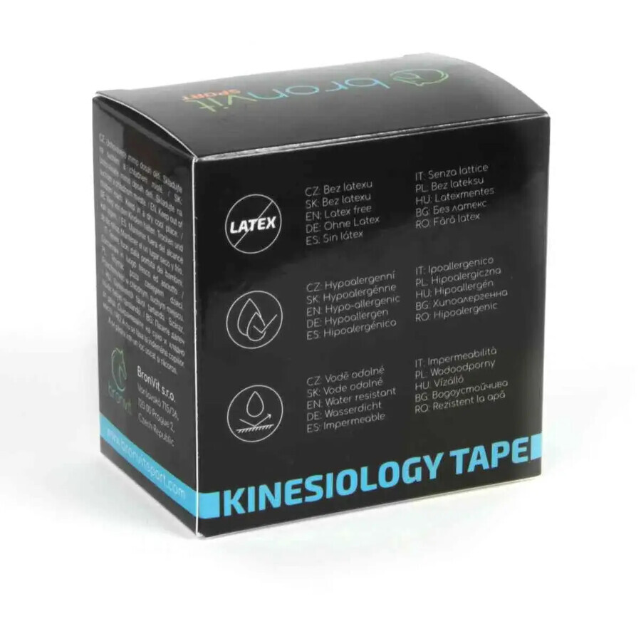 BronVit Sport Kinesiotape klassiek roze 5cmx6m