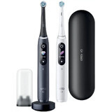 Oral B EK Duo iO serie 8 Zwart&Wit + tandenborstelhouder + reistasje