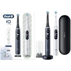 Oral B EK Duo iO Series 8 Black&White + portacepillos + bolsa de viaje