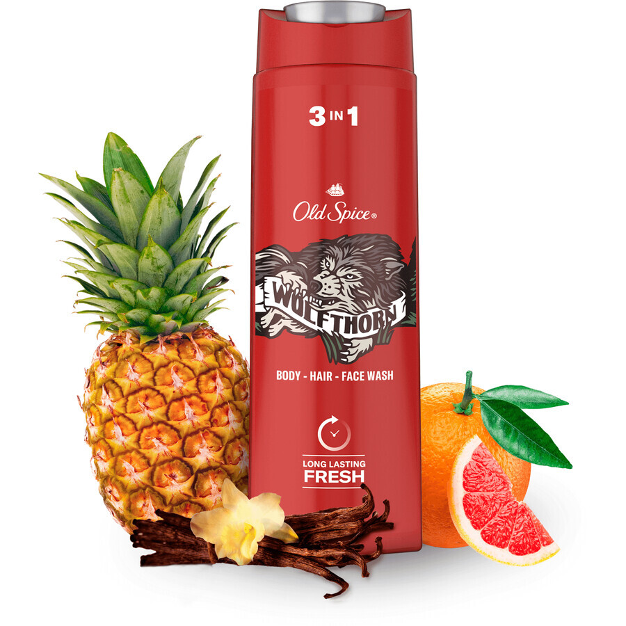 Old Spice WolfThorn 3in1 Shower Gel with Tropical Citrus Citrus Shower Gel 400 ml