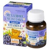 Dr.Muller Müller Müller's Teddy Bears® al gusto di ribes nero e vitamina C 45 compresse