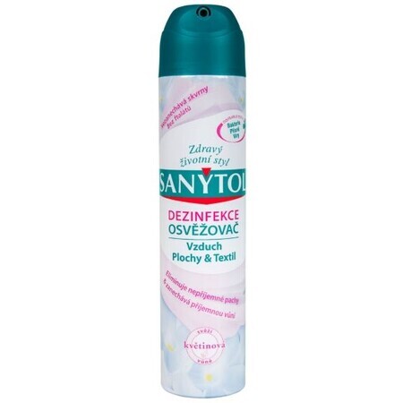 Sanytol Deodorant ontsmettingsmiddel voor lucht, oppervlakken en stoffen Bloemengeur 300 ml