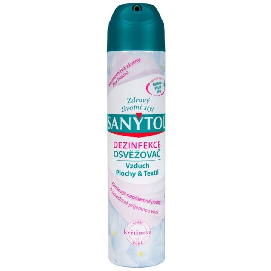 Sanytol Deodorant ontsmettingsmiddel voor lucht, oppervlakken en stoffen Bloemengeur 300 ml