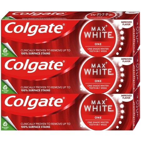 Colgate Max White One Sensational Mint Toothpaste 3 x 75 ml