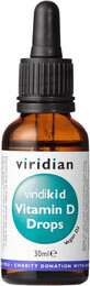 Viridian Viridikid Vitamine D druppels 400IU 30 ml