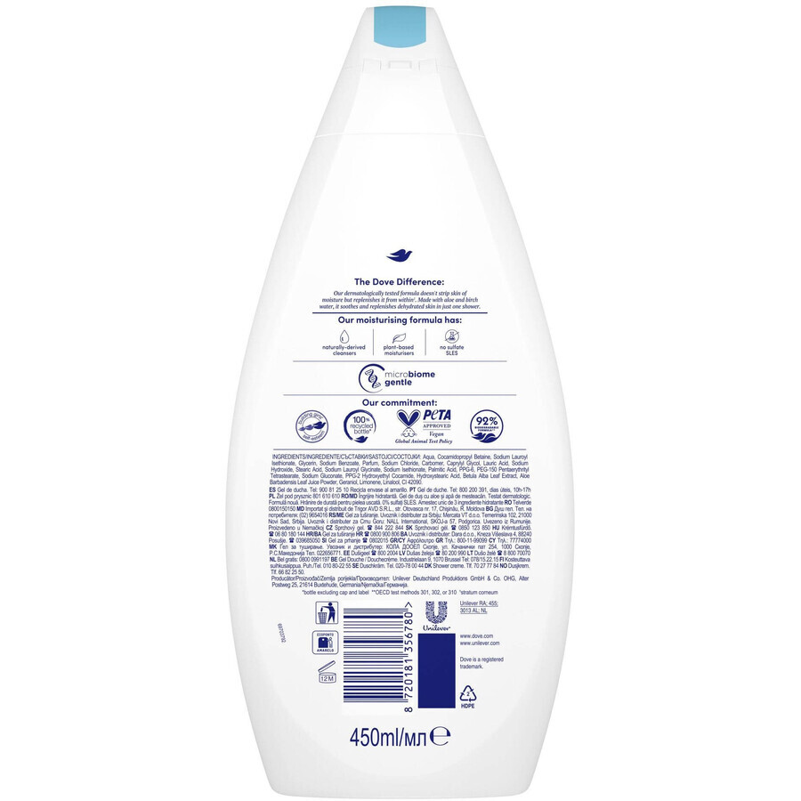 Dove Hydrating Care Shower Gel 450 ml