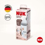 Nuk Perfect Match Flasche mit Temperaturkontrolle, grau 260 ml