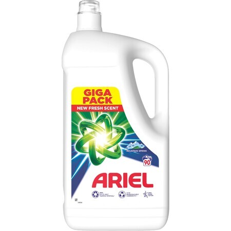 Ariel Liquid Detergent, Mountain Spring Clean & Fresh 4.5 l