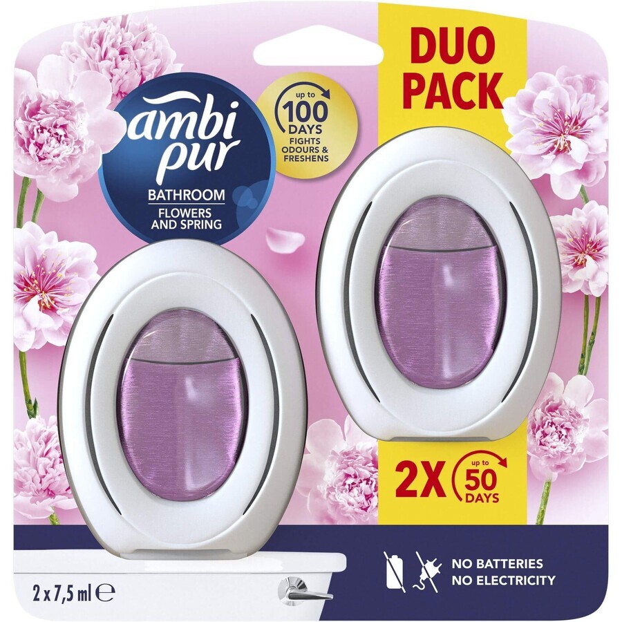 AmbiPur Air Freshener Bath Freshener Flowers and Spring 2 pcs