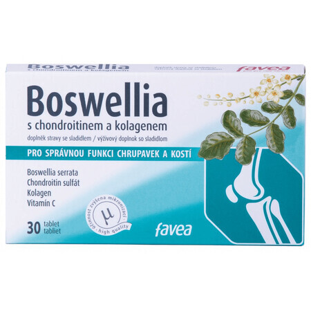 Favea Boswellia cu condroitină și colagen 30 comprimate