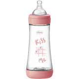 Chicco Perfect5 biberon in silicone, rosa 300 ml