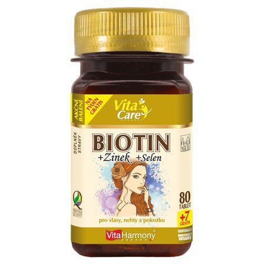 VitaHarmony Biotine 300 µg + Selenium + Zink 87 tabletten