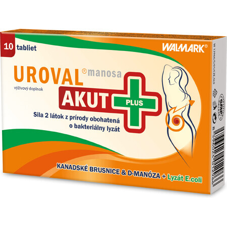 Walmark UROVAL mannose AKUT PLUS 10 tabletten