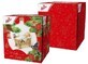 Linteo papieren zakdoekjes Linteo BOX, 3 lagen - kerstdesign 60 stuks