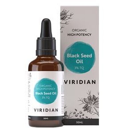 Viridian Hoogwaardige Zwarte Zaadolie 3% TQ, 50 ml