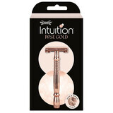 Wilkinson Sword Intuition Double Edge Golden Rose Gold Dames Klassiek Metaal Scheer Klassieker + scheermesjes 10 stuks