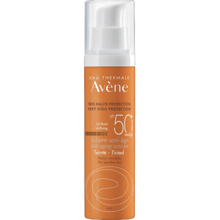 Avène Solaire Tinte Antiedad SPF50+ Crema con color para pieles sensibles 50 ml