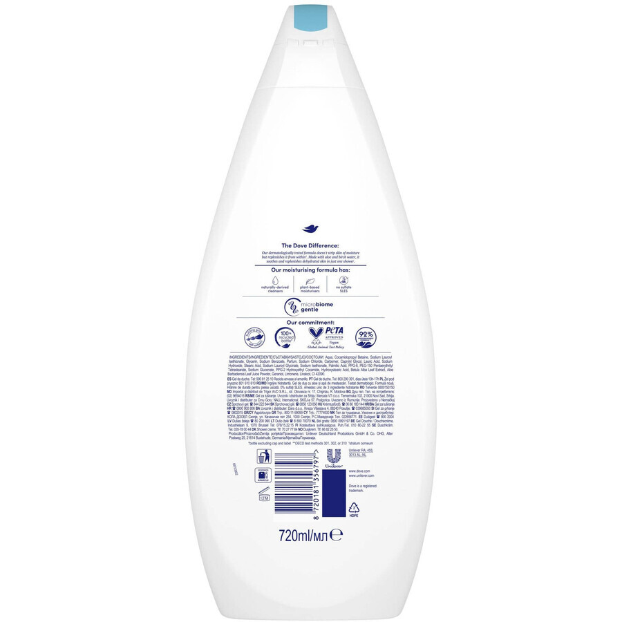 Dove Hydrating Care Shower Gel 720 ml