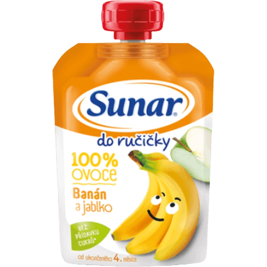 Sunar Do ručičky fruit capsule banana 4m+ 1 x 100 g