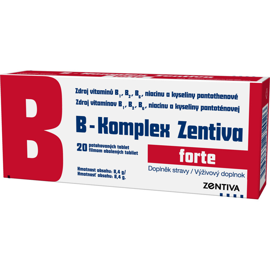 Zentiva B-Komplex Forte 20 tabletten