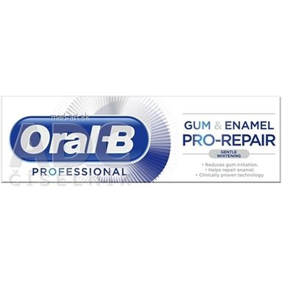 Oral-B tandvlees & glazuur pro-repair Gentle Whitening tandpasta 1x 75 ml