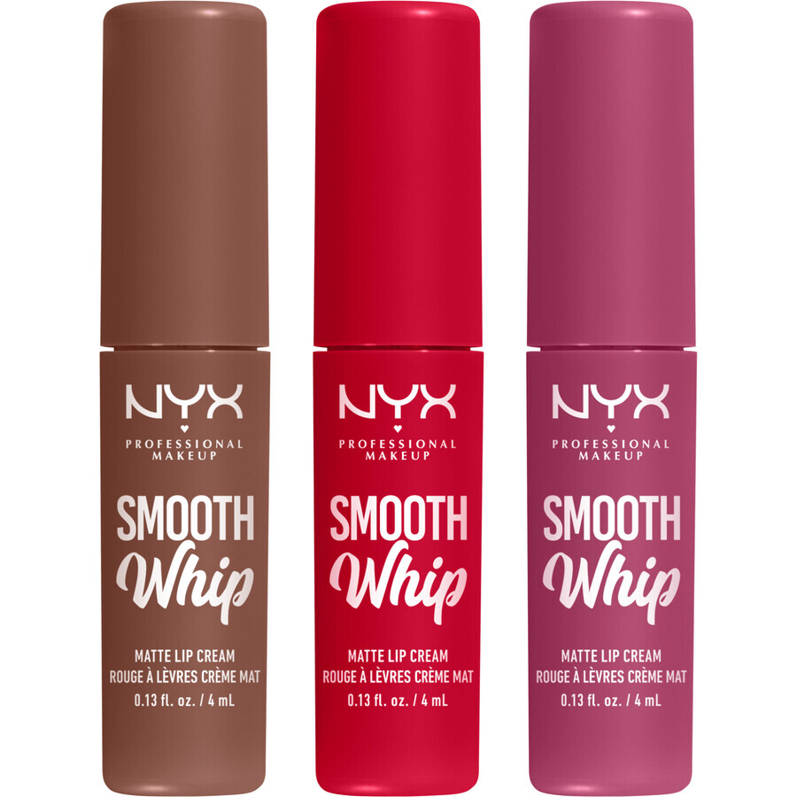 NYX Professionele Make-up Smooth Whip Matte Lip Cream Trio