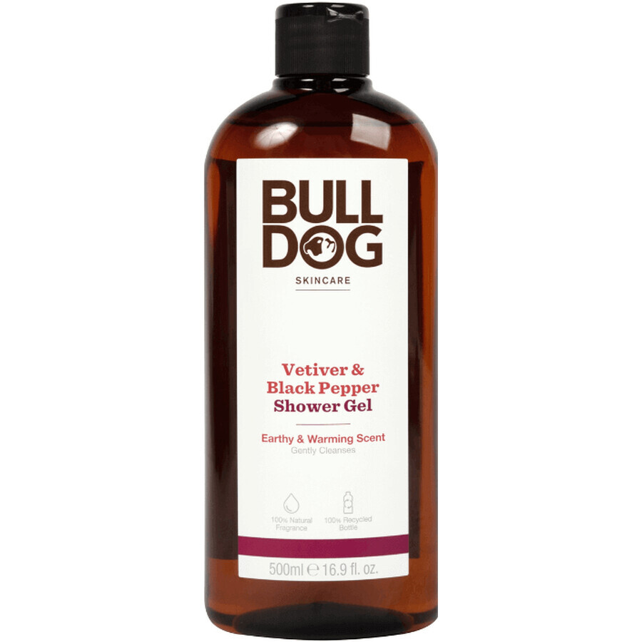 Bulldog vetiver en zwarte peper douchegel 500 ml