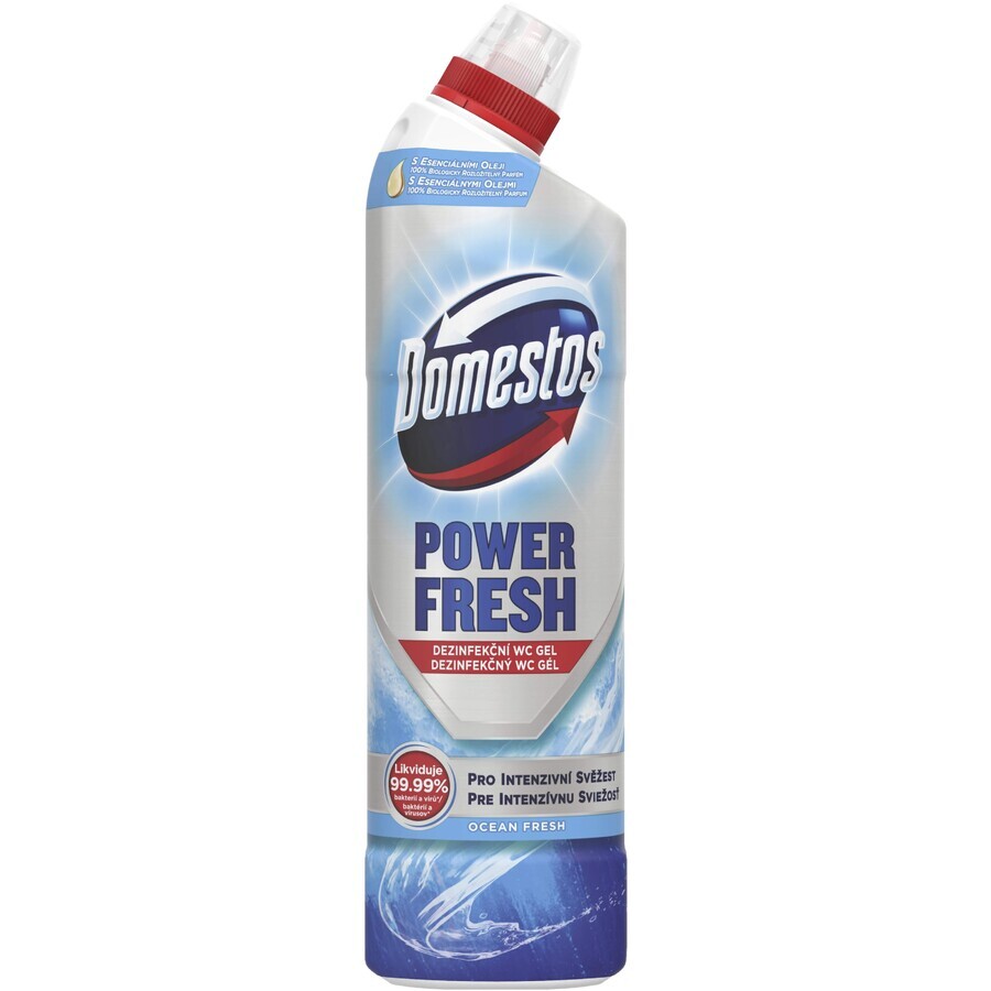 Domestos Power Fresh Ocean 700ml Domestos Power Fresh Ocean Toilettengel