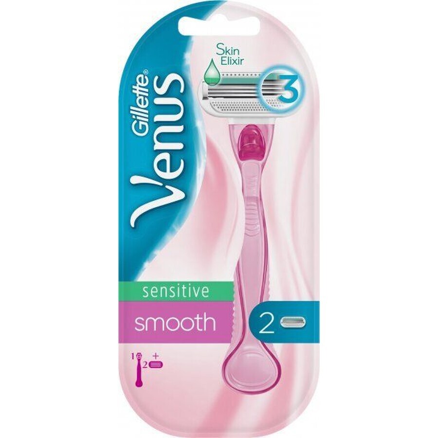 Venus Sensitive Smooth shaver + 2 shaving heads