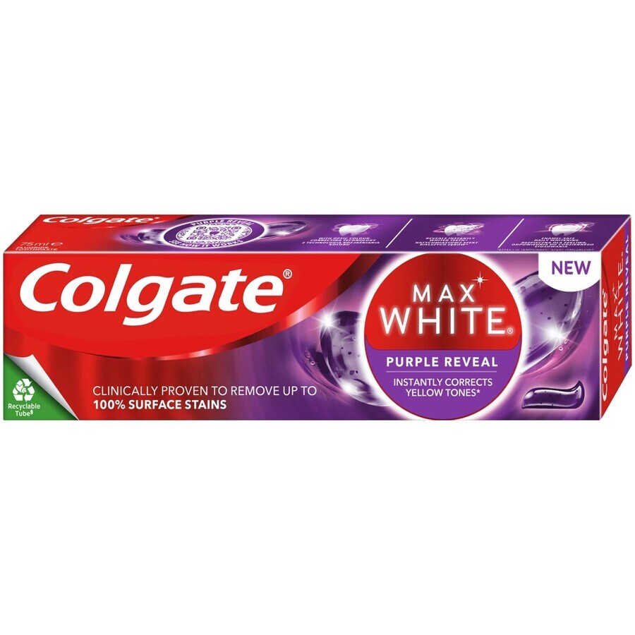 Pasta de dinți Colgate Max White Purple Reveal 75 ml