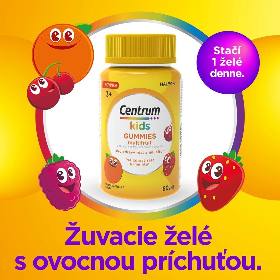 Centrum Kids Gummies multivitamin multivitamins for kids multifruit jelly 60 pcs