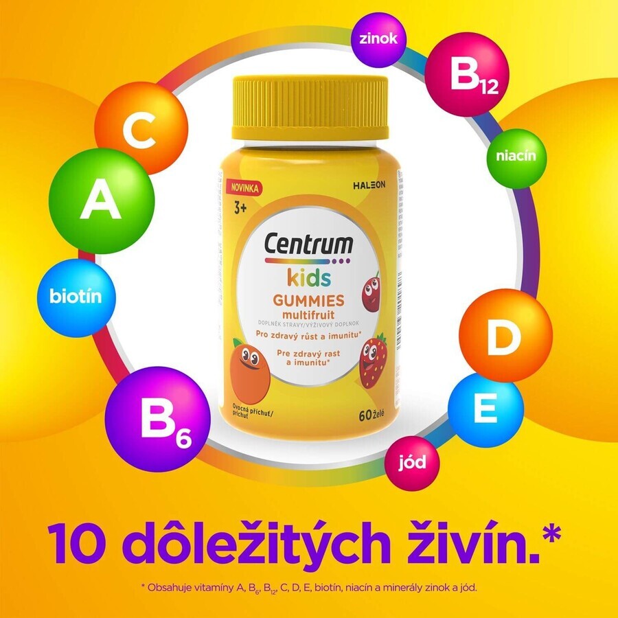 Centrum Kids Gummies multivitamin multivitamins for kids multifruit jelly 60 pcs