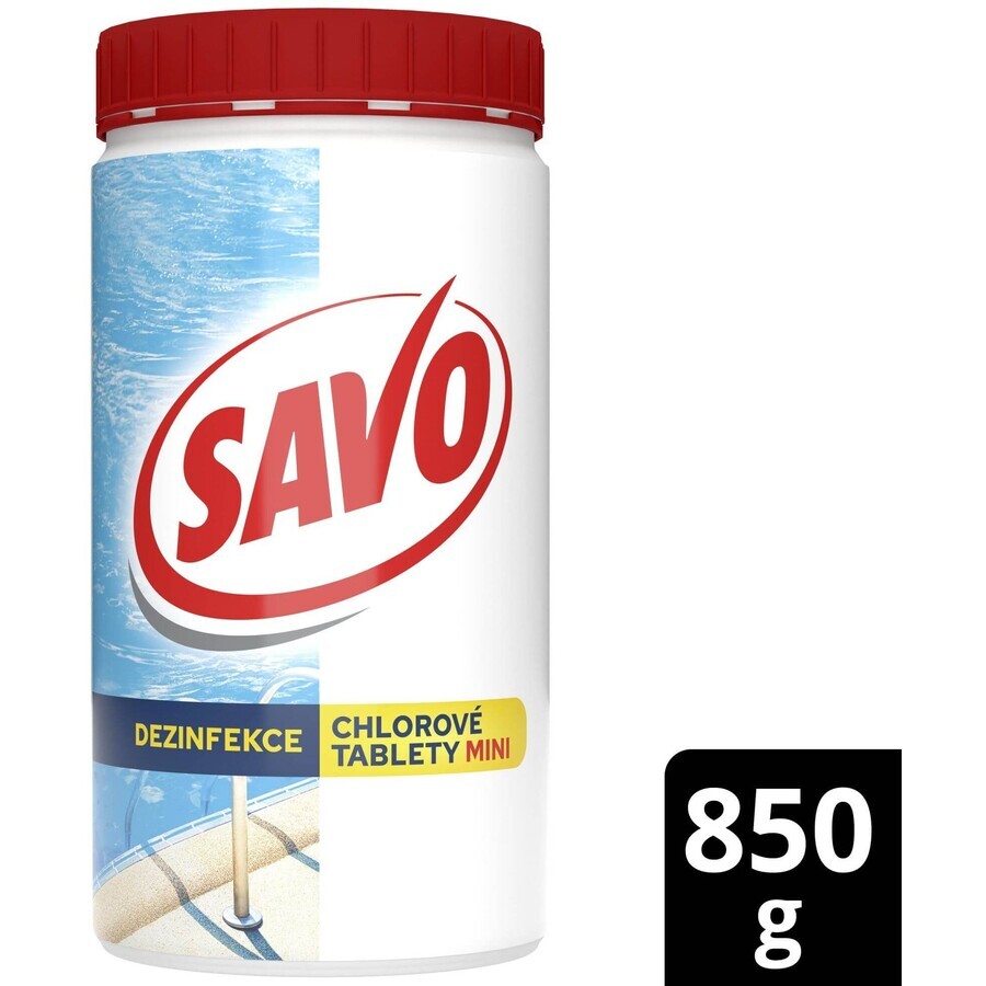 Savo MINI tablettes de chlore pour piscine 800 g